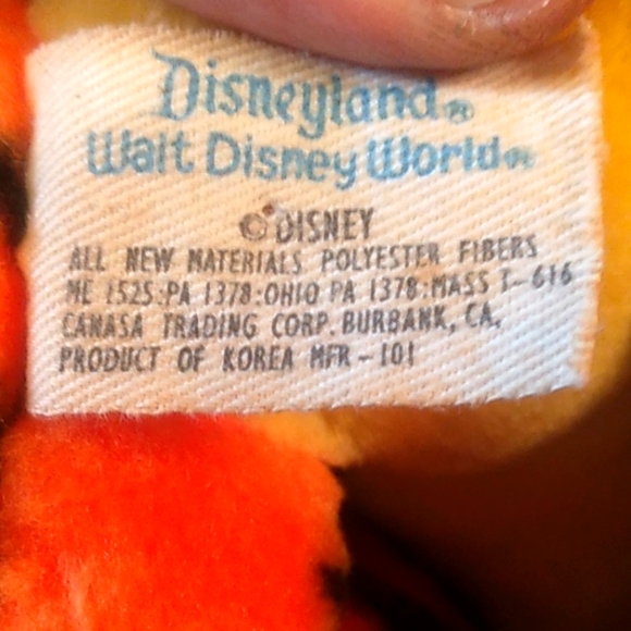 Vintage Tigger plush doll (j7) - Picture 6 of 6